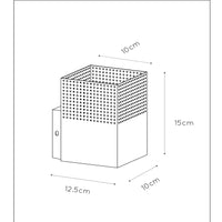 Lucide RENATE Wandleuchte, 1xE27 Fassung, max. 40W, Metall, matt schwarz und gold, 220-240V, IP20
