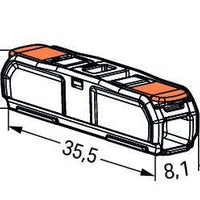 WAGO Durchgangsklemme 2-polig 4mm² IP20 220-240V AC CE RoHS 12 Stk