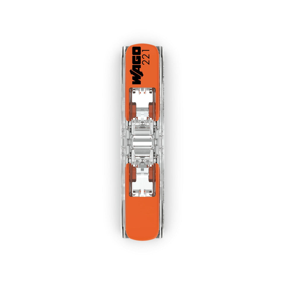 Wago feed-through terminal 2-way 4mm² 221-2411 - 60 pieces, IP20, CE, RoHS, 220-240V AC, compact design