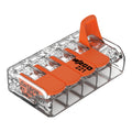 WAGO 221-415 Verbindungsklemme 5-polig 4mm², IP20, 220-240V, CE RoHS zertifiziert, 25er-Pack für schnelle Verdrahtung
