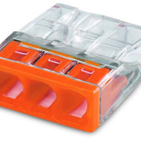 WAGO LED Verbinder 3-polig 0,5-2,5mm² IP20 CE RoHS 220-240V zuverlässige Schnellverdrahtung 100 Stück