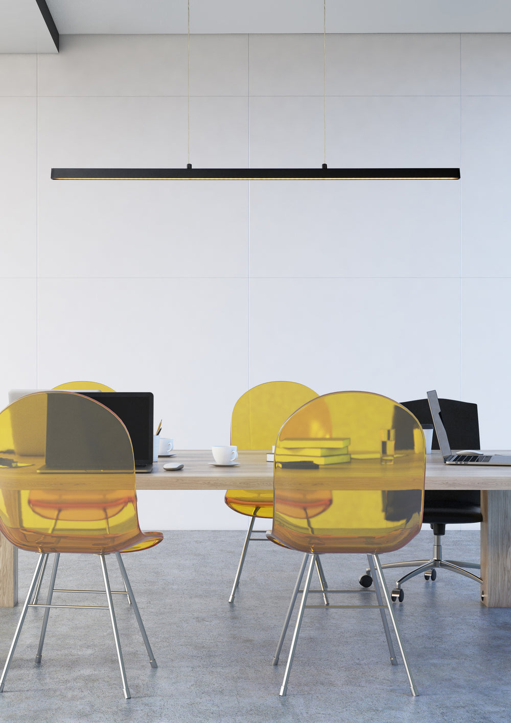 Lucide SIGMA LED hanging lamp, dimmable 30W 230V 2700K 1711 lumens CRI 90 Black modern design IP20