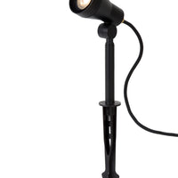 Lucide SPIKE LED Gartenspot, 1x5W GU10 3000K, dimmbar, IP54 Schwarzes Aluminium Außenleuchte