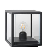 Lucide CLAIRE LED socket lamp 1xE27 IP54 Anthracite outdoor cuboid aluminum 220-240V modern garden lighting