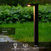 Lucide TEXAS LED bollard light 7W 3000K IP54 Anthracite outdoor aluminum 220-240V 600mm modern garden lighting