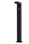 Lucide TEXAS-IR LED bollard light 7W 3000K IP54 with motion and day/night sensor Dark Grey