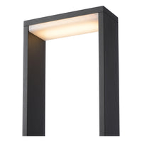 Lucide GOA LED bollard light 10W 3000K IP54 Dark Grey outdoor garden lighting