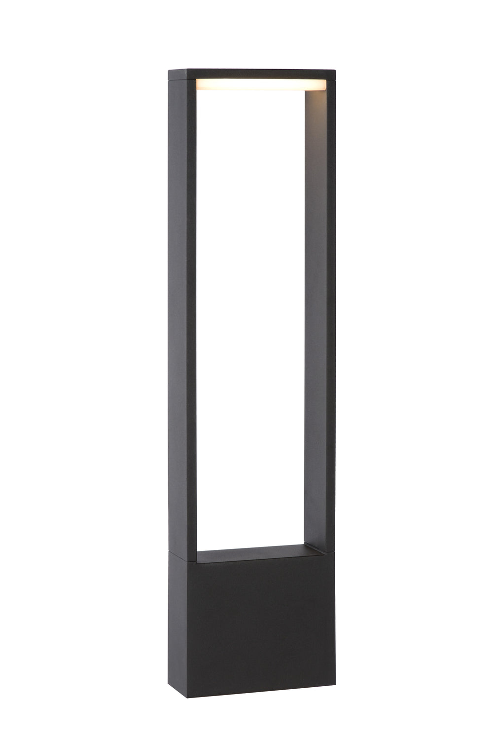 Lucide GOA LED bollard light 10W 3000K IP54 Dark Grey outdoor garden lighting
