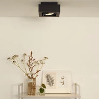 Lucide Zefix LED-Deckenstrahler gu10 2200K-3000K schwarz dimmbar bis warm