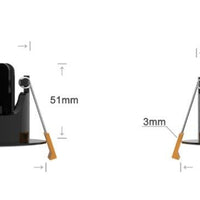 LED Einbauspot von LCB, 95mm, 5W, 420 Lumen, 2700K warmweiß, IP65, dimmbar, für Badezimmer
