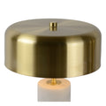 Lucide MIRASOL modern table lamp Ø25cm, 3xG9 LED, dimmable, marble base, IP20, White