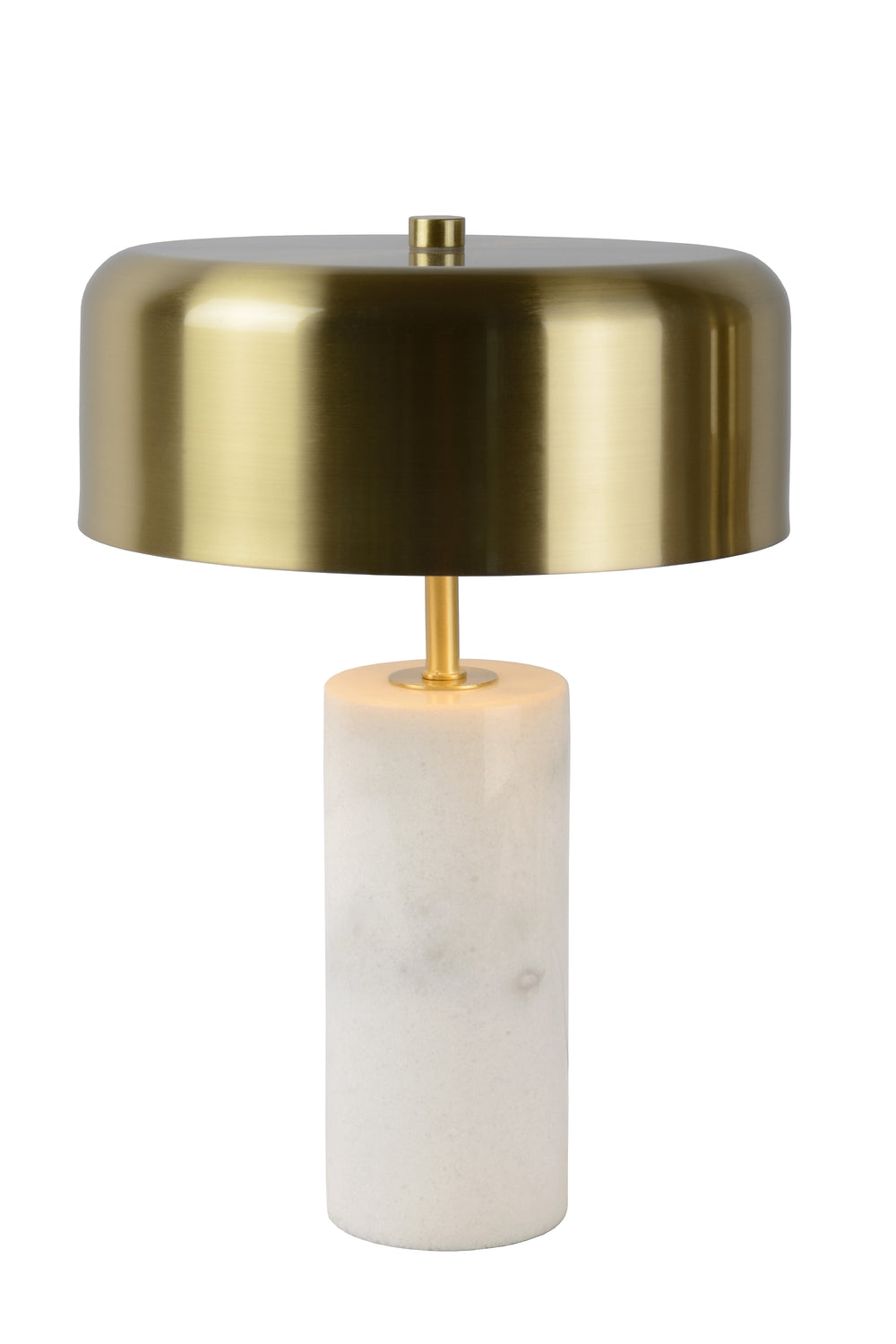 Lucide MIRASOL modern table lamp Ø25cm, 3xG9 LED, dimmable, marble base, IP20, White