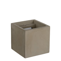 Lucide GIPSY wall light, modern square concrete design, G9 socket, 25W max, dimmable, 220-240V, IP20, Grey