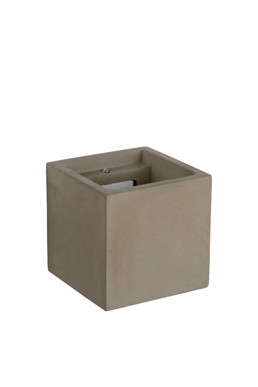 Lucide GIPSY wall light, modern square concrete design, G9 socket, 25W max, dimmable, 220-240V, IP20, Grey