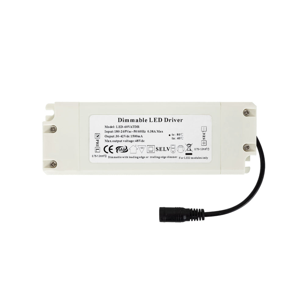 Dimmbarer LED-Treiber 65W Triac Phasenanschnitt für 54W/65W LED-Panel flimmerfrei