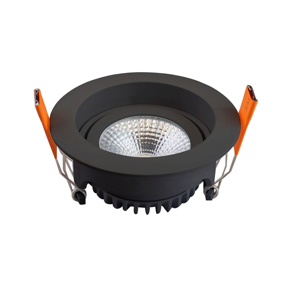 LED Einbauspot von LCB, 95mm, 5W, 420 Lumen, 2700K warmweiß, IP65, dimmbar, für Badezimmer