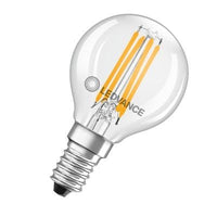 Klassische LED E14 Glühfaden klar 4W 470 Lumen 2700K sehr warmweiß ersetzt 40W