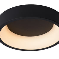 Lucide TALOWE LED Deckenleuchte, dimmbar 20W 3000K IP20 rund Schwarz Aluminium Ø300mm