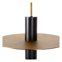 Lucide SELIN 35cm pendant black, 1xGU10, 220-240V LED, E27 fitting