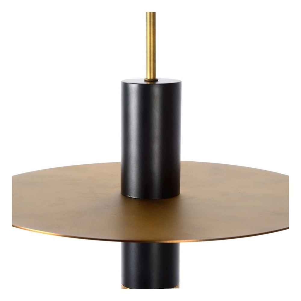 Lucide SELIN 35cm pendant black, 1xGU10, 220-240V LED, E27 fitting