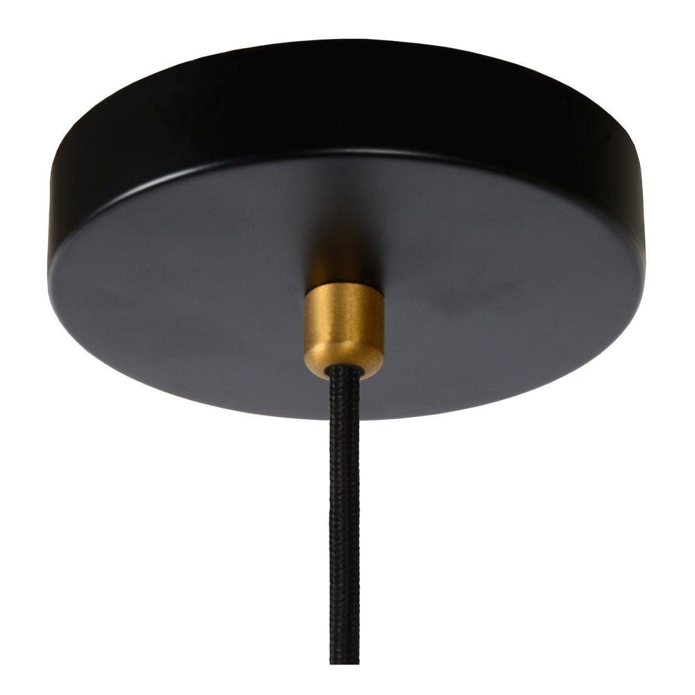 Lucide SELIN 35cm pendant black, 1xGU10, 220-240V LED, E27 fitting