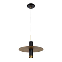 Lucide SELIN 35cm pendant black, 1xGU10, 220-240V LED, E27 fitting