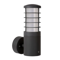 Lucide SOLID outdoor wall light, round aluminum, 1xE27, 220-240V, IP54, Anthracite finish