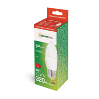 Spectrum LED-Kerzenlampe E27 warmweiß 4W 3000K, 320 Lumen, IP20, 230V, nicht dimmbar, interne Anwendung