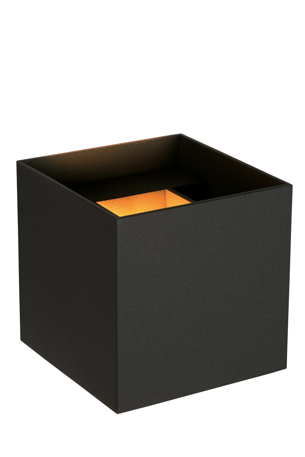 Lucide AXI LED wall light, 2x7W 2700K, IP54, adjustable beam angle, Black aluminum, modern bathroom lighting