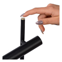 Lucide PHILON LED reading lamp, 2x4.5W 3000K dimmable with touch control, 220-240V, IP20, Black, 140cm