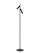 Lucide PHILON LED reading lamp, 2x4.5W 3000K dimmable with touch control, 220-240V, IP20, Black, 140cm