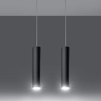 Aigostar LED pendant light Black LOOPEZ 2xGU10 socket, aluminium housing, 220-240V, IP20, CE RoHS