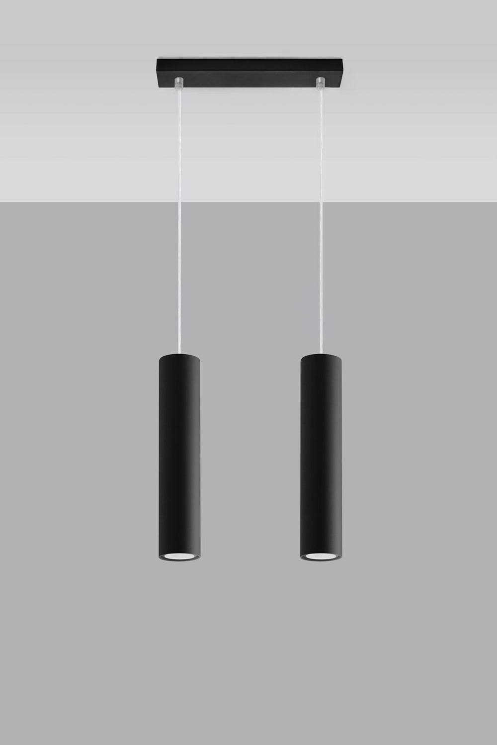 Aigostar LED pendant light Black LOOPEZ 2xGU10 socket, aluminium housing, 220-240V, IP20, CE RoHS