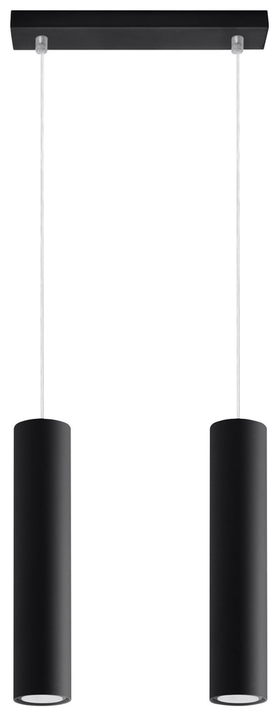 Aigostar LED pendant light Black LOOPEZ 2xGU10 socket, aluminium housing, 220-240V, IP20, CE RoHS