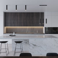 Aigostar LED Pendelleuchte Schwarz LOOPEZ, 3 x GU10 Fassung, IP20, Aluminiumgehäuse, CE RoHS zertifiziert
