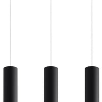 Aigostar LED Pendelleuchte Schwarz LOOPEZ, 3 x GU10 Fassung, IP20, Aluminiumgehäuse, CE RoHS zertifiziert
