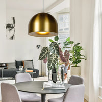 Lucide AKRON pendant light Ø50cm, E27 socket, Matte Gold Brass finish, IP20, aluminium, CE RoHS