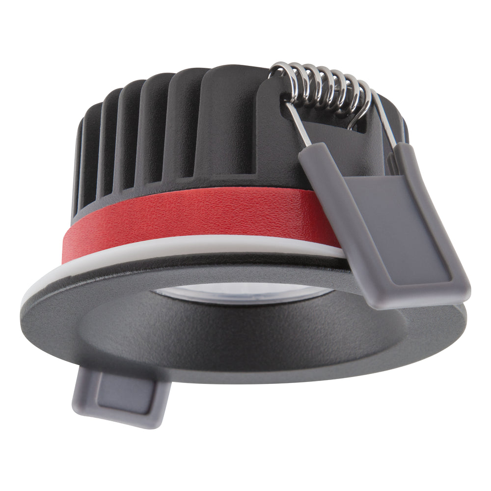 Ledvance feuerbeständige Einbau-LED-Spotlight 8W 3000K dimmbar IP65 Schwarz 90CRI 36° Abstrahlwinkel