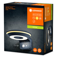 Ledvance Endura Style Solar GLOW Wandsensor LED 3.6W 3000K IP44 Dunkelgrau Außenleuchte