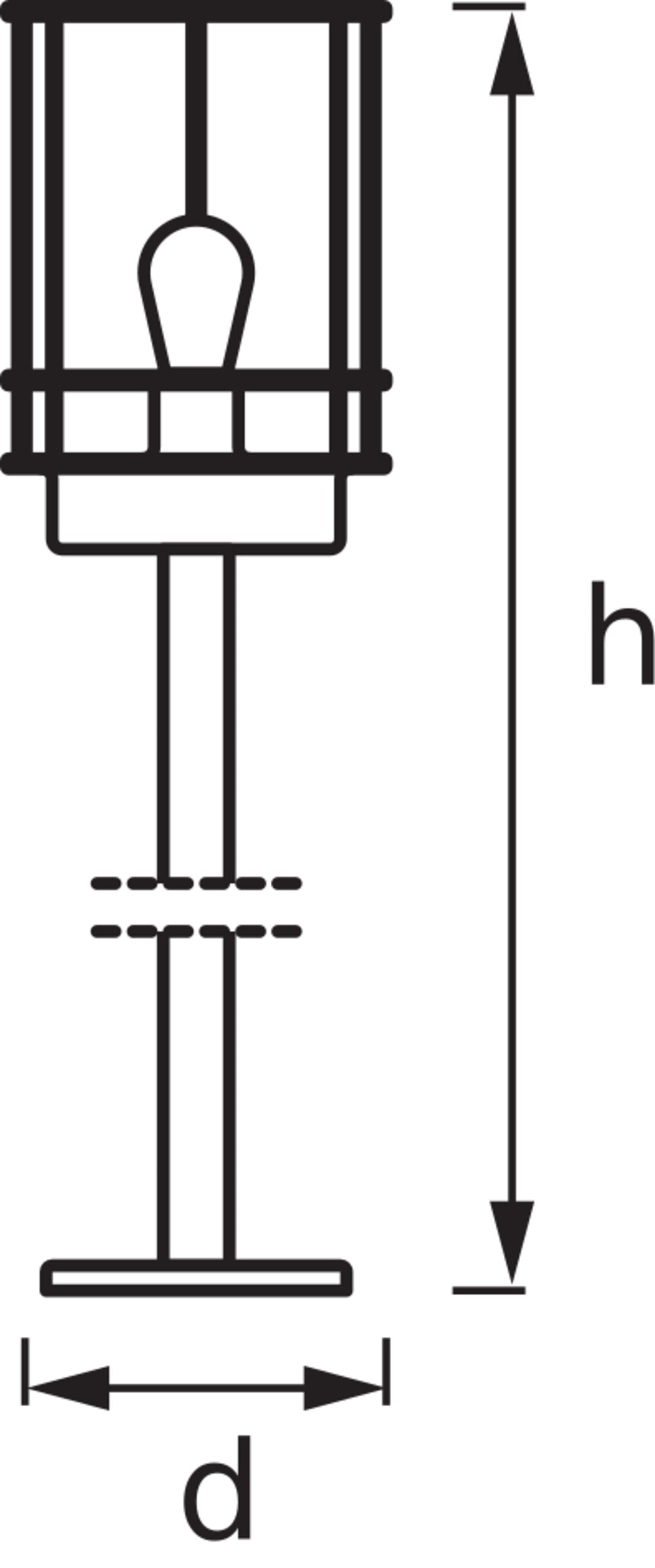 Ledvance ENDURA Classic Pfosten 80cm E27 Außenleuchte Edelstahl LED Wegeleuchte IP44