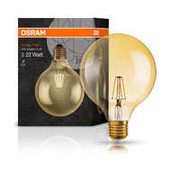 Ledvance Vintage 1906 LED Globe E27 2.5W 2400K Gold Glass 220 lumens IP20 non dimmable