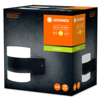 Ledvance ENDURA Style UpDown Puck LED Wall Light 13W 3000K 980 lumens IP44 Dark Gray Outdoor