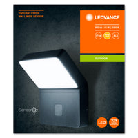 Ledvance ENDURA STYLE Wall LED Light 12W 3000K 750 lumens IP44 Dark Gray Outdoor Surface Mount