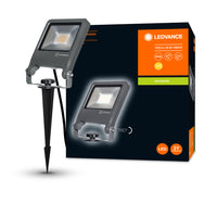 Ledvance ENDURA Garden Flood Spike LED Außenleuchte 20W 3000K 1700 Lumen IP65 Dunkelgrau