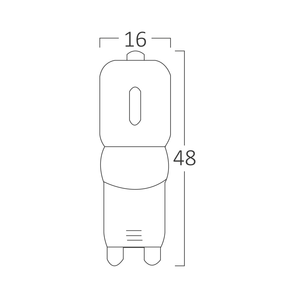 Braytron LED G9 capsule, 3W dimmable, 3000K warm white, 260 lumen, 240° beam angle, 220-240V