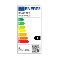 Braytron LED G9 capsule, 3W dimmable, 3000K warm white, 260 lumen, 240° beam angle, 220-240V