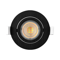 Braytron 7W dimmbarer LED-Spotlight, 630 Lumen, 3IN1 Farbtemperatur, schwarz, CRI >80, IP20