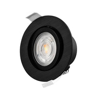 Braytron 7W dimmbarer LED-Spotlight, 630 Lumen, 3IN1 Farbtemperatur, schwarz, CRI >80, IP20