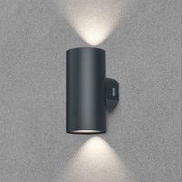 Braytron outdoor LED wall light 2x9W IP65 3IN1 1780 lumen grey