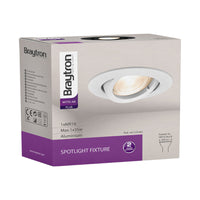 Braytron 35W GU10 Einbaustrahler schwarz 82mm MR16 Lumen Innenbeleuchtung